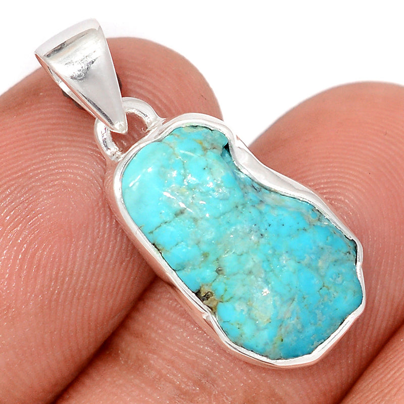 1.1" Kingman Turquoise Rough Pendants - SBTP1418