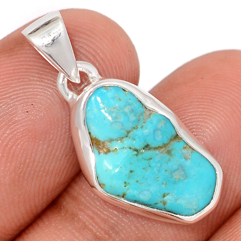 1.1" Kingman Turquoise Rough Pendants - SBTP1422