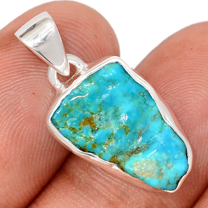 1.1" Kingman Turquoise Rough Pendants - SBTP1424