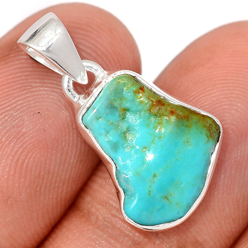 1" Kingman Turquoise Rough Pendants - SBTP1427