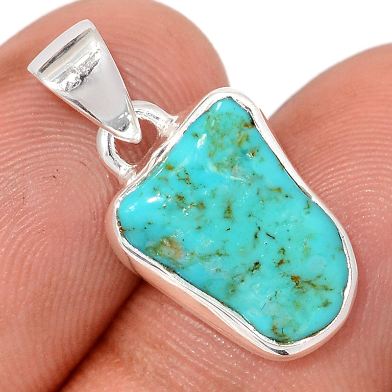 1" Kingman Turquoise Rough Pendants - SBTP1434