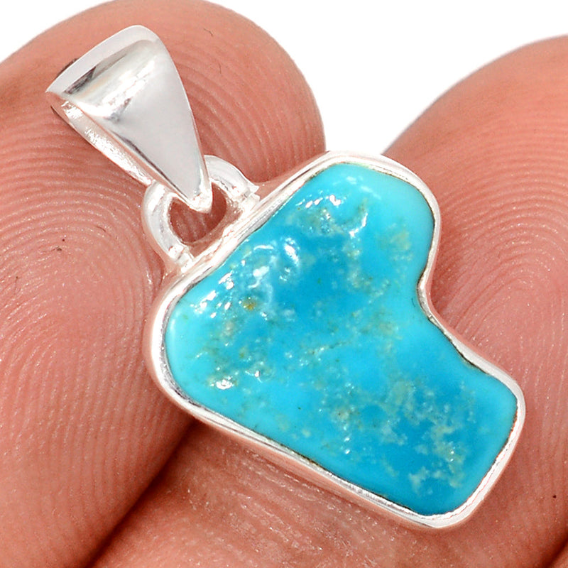 1" Kingman Turquoise Rough Pendants - SBTP1436
