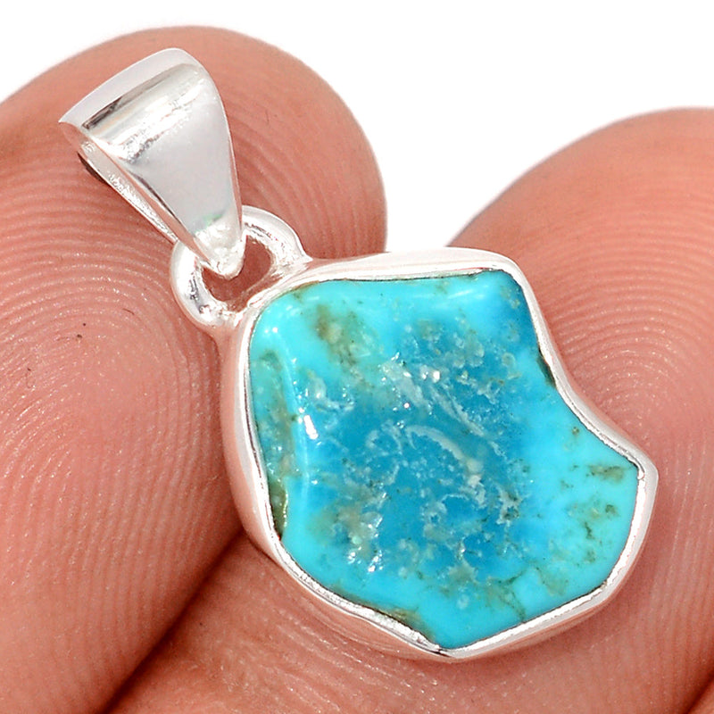 1" Kingman Turquoise Rough Pendants - SBTP1437