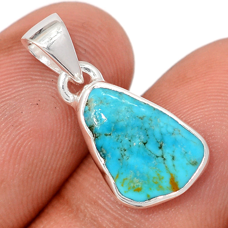 0.8" Kingman Turquoise Rough Pendants - SBTP1442