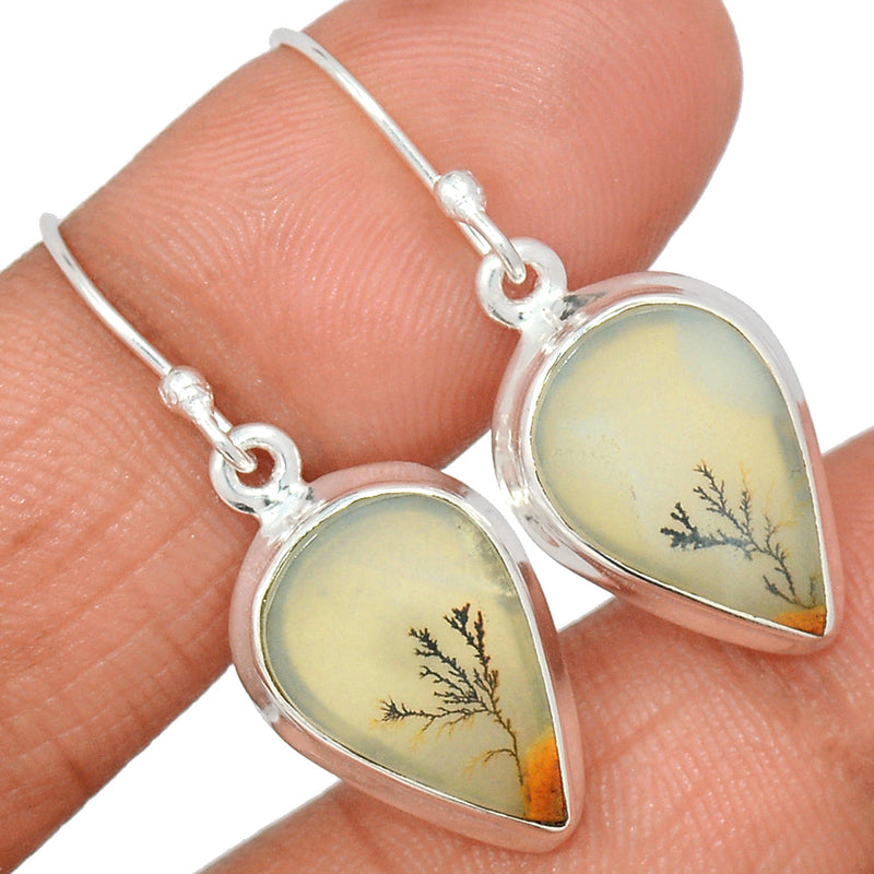 1.3" Scenic Dendrite Agate Earrings - SDAE53