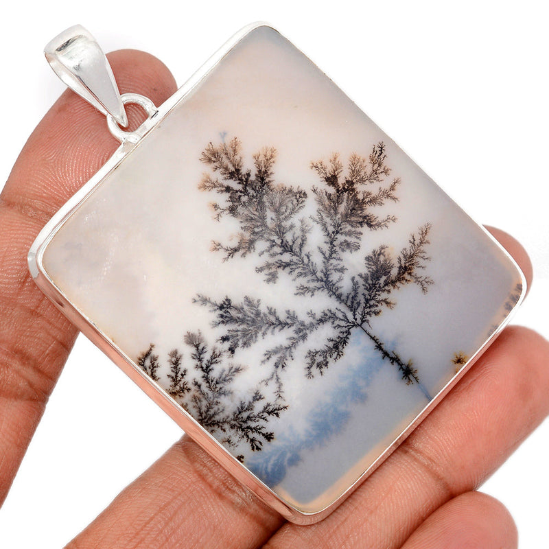 2.8" Large & Heavy Piece - Scenic Dendrite Agate Pendants - SDAP1 Weight 23.3g