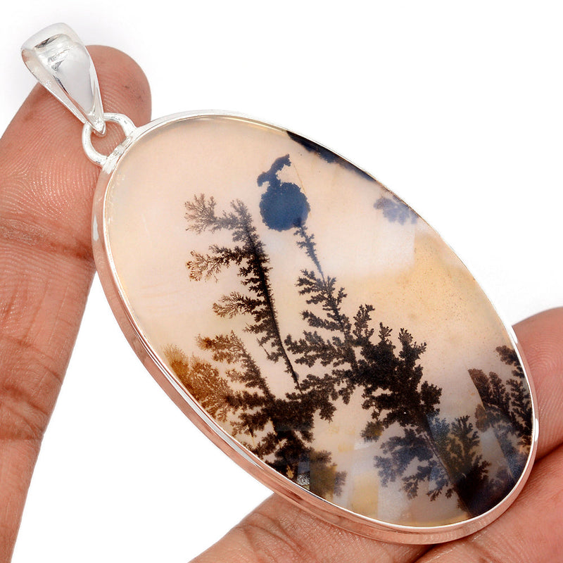 3.2" Large & Heavy Piece - Scenic Dendrite Agate Pendants - SDAP2 Weight 20.9g