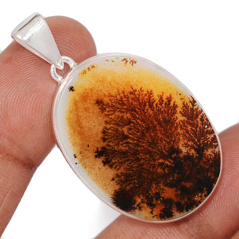 1.7" Scenic Dendritic Agate Pendants - SDAP3540