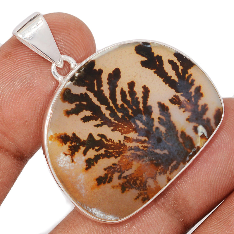 1.6" Scenic Dendritic Agate Pendants - SDAP3552