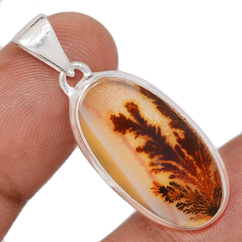 1.5" Scenic Dendritic Agate Pendants - SDAP3553