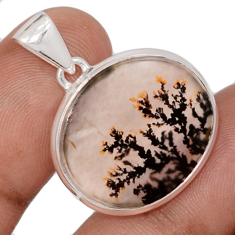 1.2" Scenic Dendritic Agate Pendants - SDAP3567