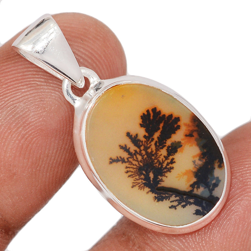 1.2" Scenic Dendritic Agate Pendants - SDAP3580