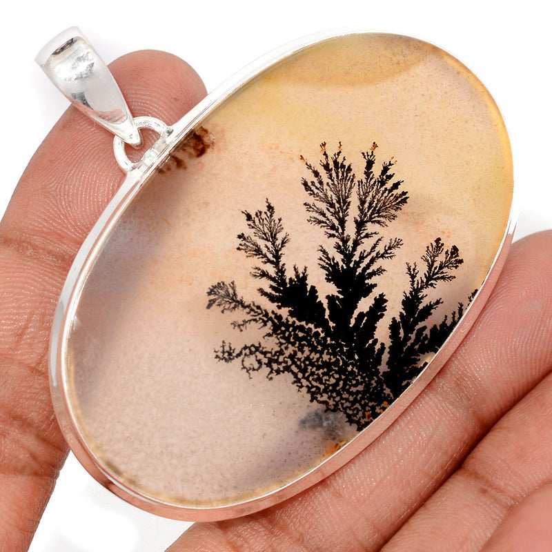 2.2" Large & Heavy Piece - Scenic Dendrite Agate Pendants - SDAP3 Weight 22.9g