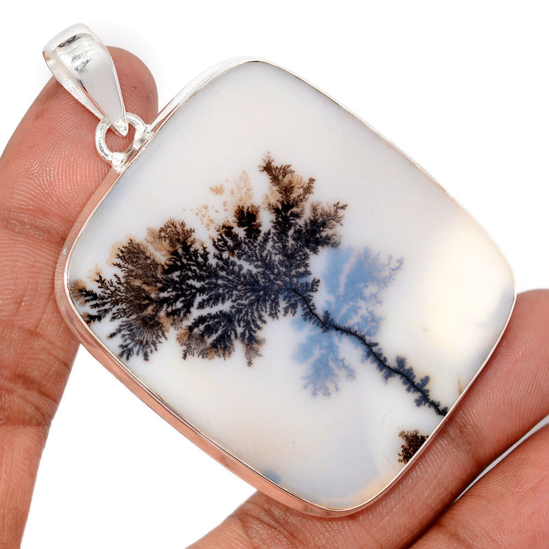 2.8" Large & Heavy Piece - Scenic Dendrite Agate Pendants - SDAP4 Weight 22.2g