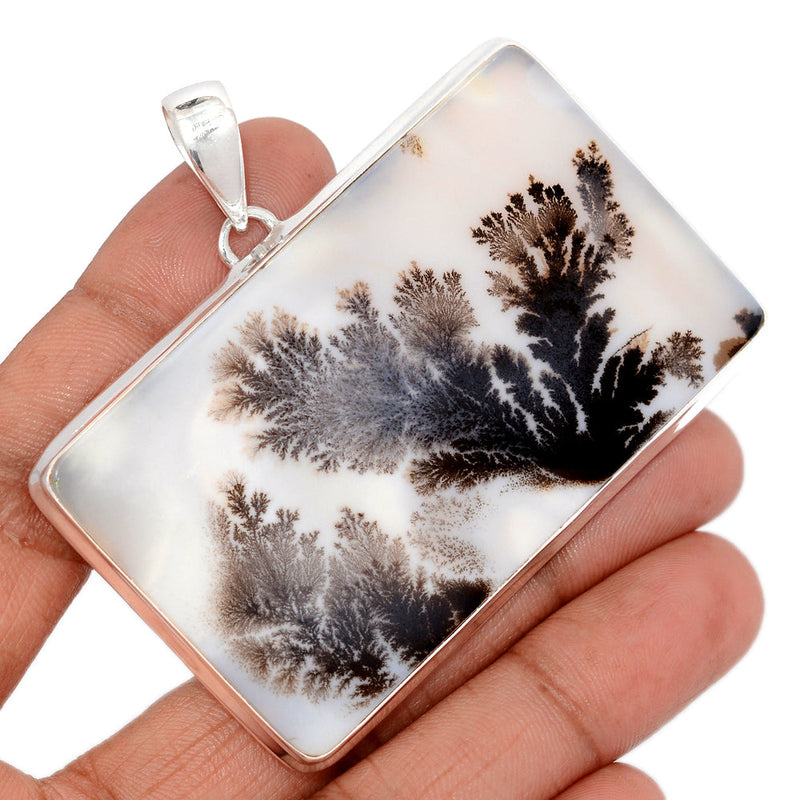 2.3" Large & Heavy Piece - Scenic Dendrite Agate Pendants - SDAP5 Weight 33.3g