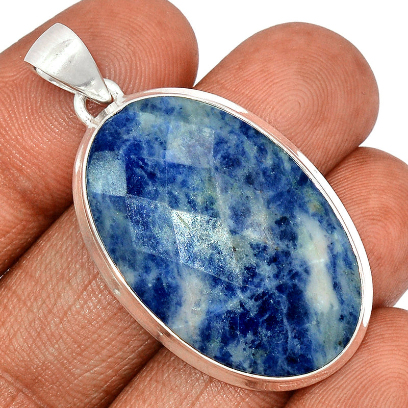 1.8" Sodalite Faceted Pendants - SDFP14