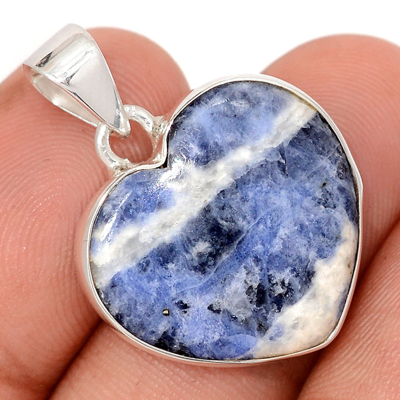 1.2" Heart - Sodalite Pendants - SDOP811