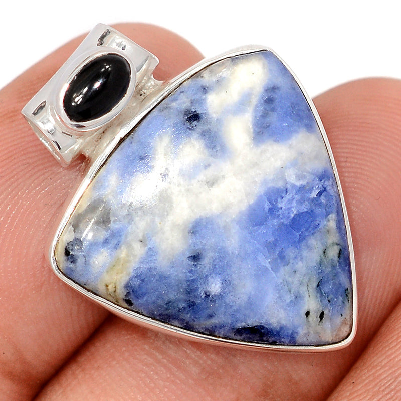 1.1" Sodalite & Black Onyx Pendants - SDOP816