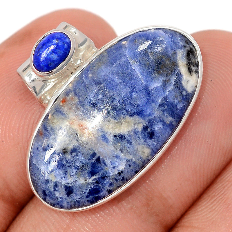 0.8" Sodalite & Lapis Pendants - SDOP820