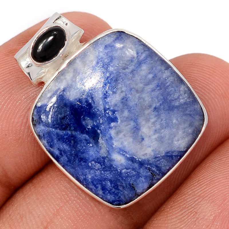 1.1" Sodalite & Black Onyx Pendants - SDOP821