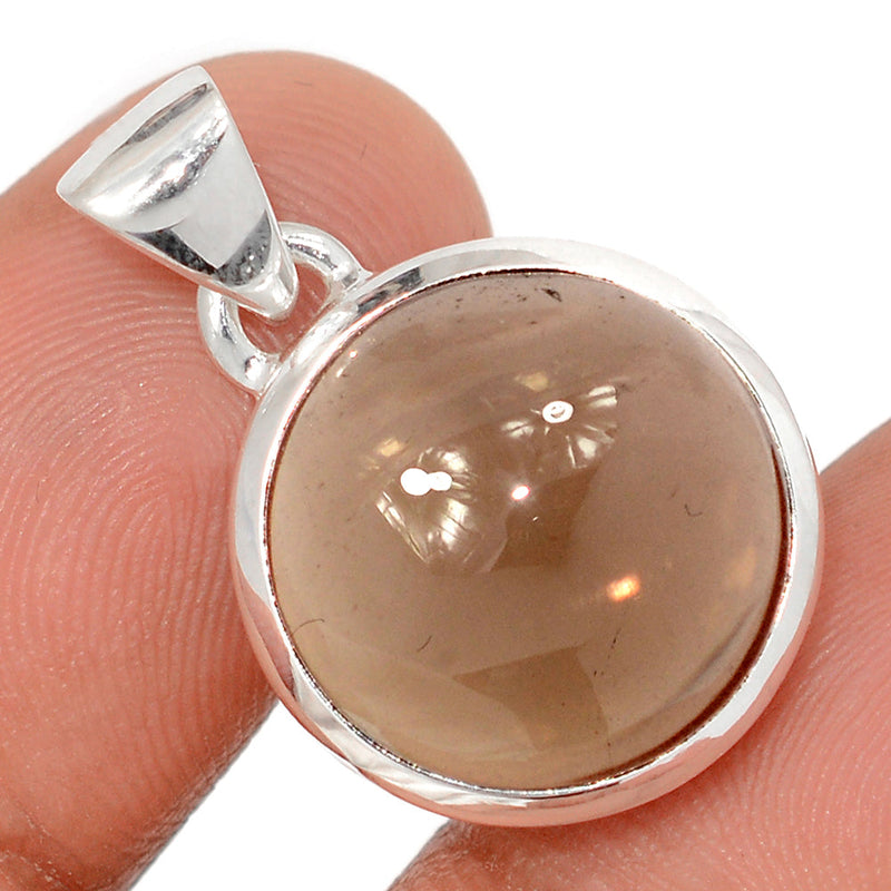 1.1" Smokey Quartz Cabochon Pendants - SMCP154