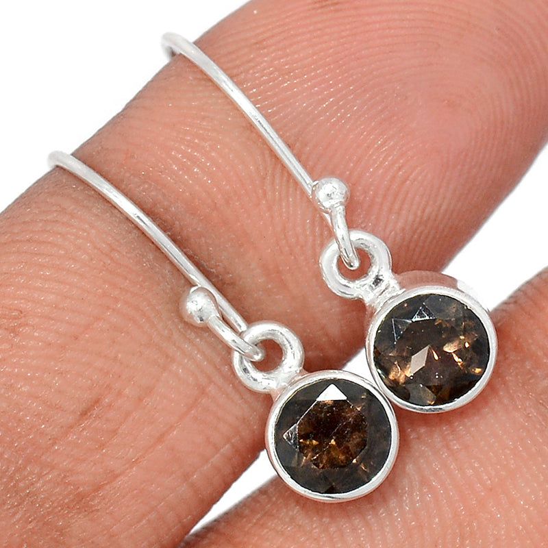 1" Smokey Quartz Earrings - SMQE881