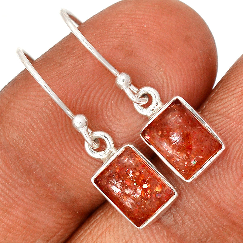 1" Sunstone Earrings - SNSE57