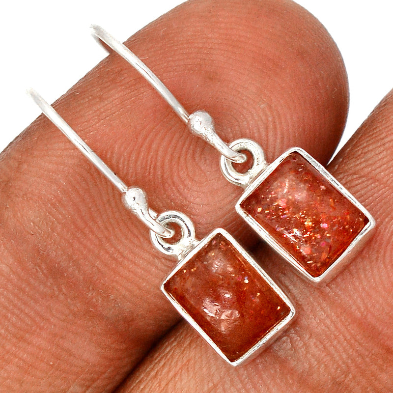 1" Sunstone Earrings - SNSE68