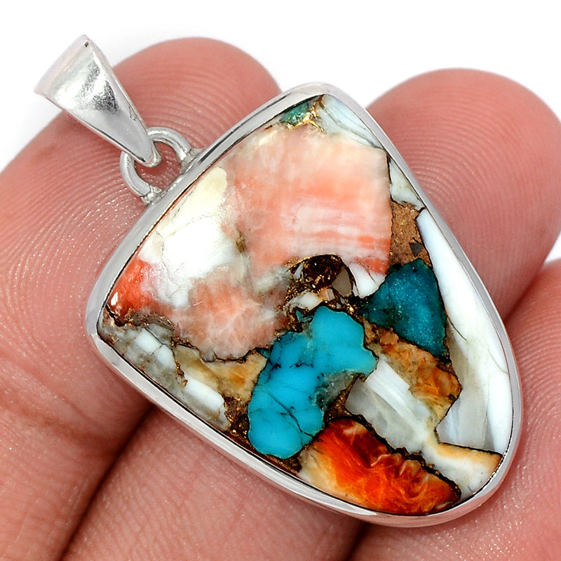 1.6" Spiny Oyster Arizona Turquoise Pendants - SOTP1266