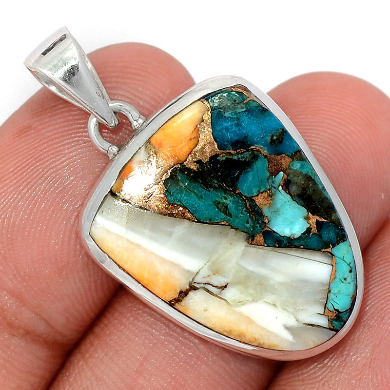 1.5" Spiny Oyster Arizona Turquoise Pendants - SOTP1269