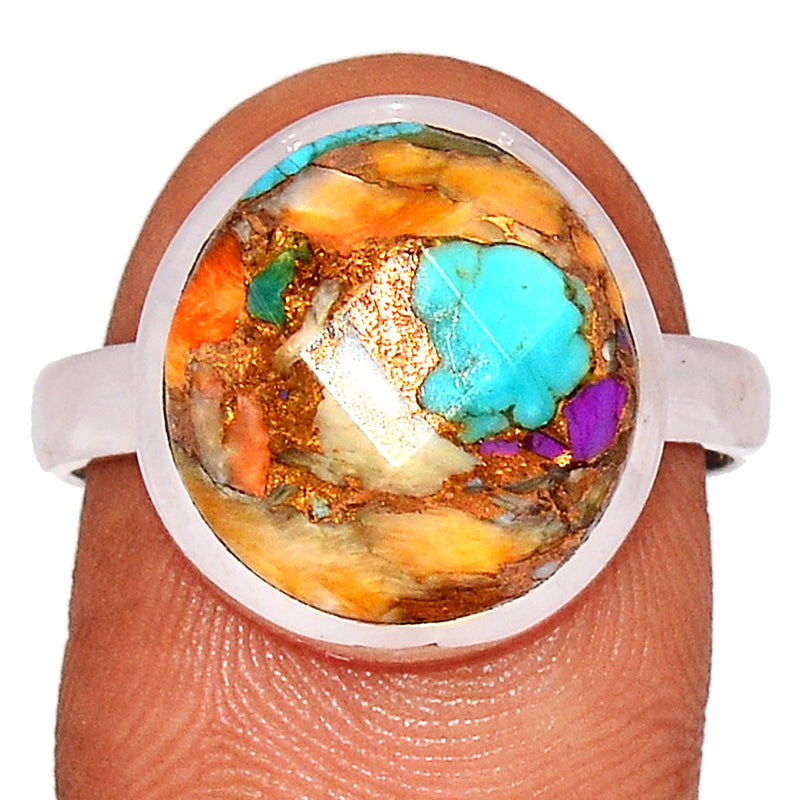 Spiny Oyster Arizona Turquoise Ring - SOTR2057