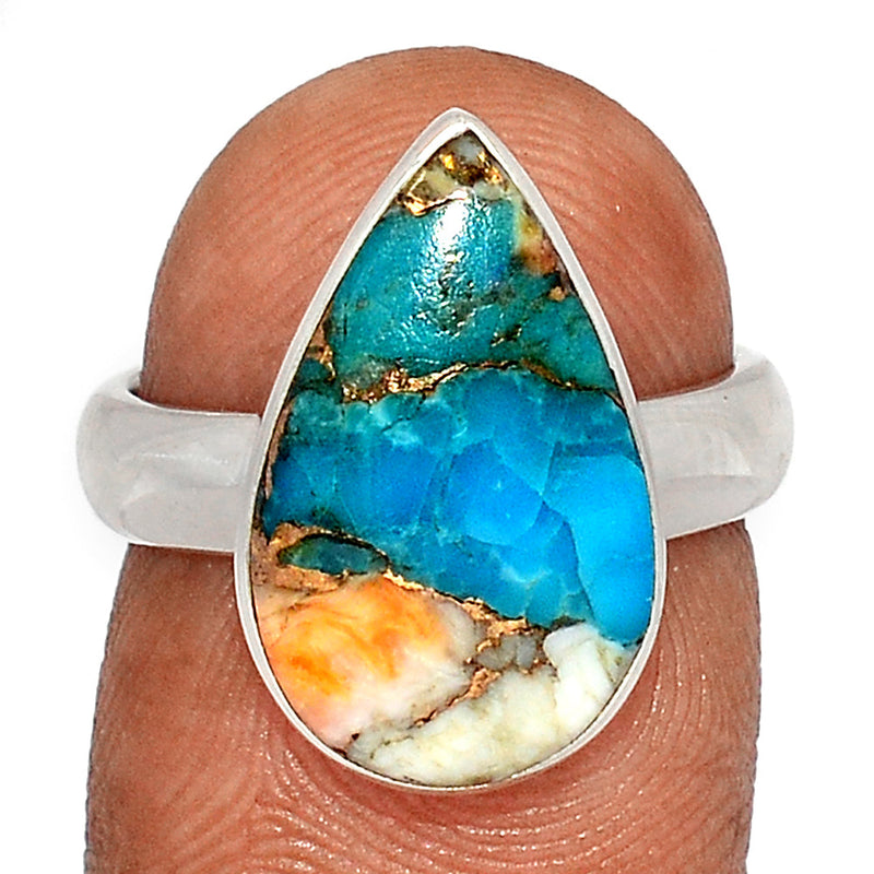 Spiny Oyster Arizona Turquoise Ring - SOTR2074