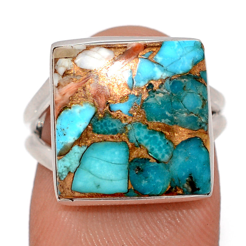 Spiny Oyster Arizona Turquoise Ring - SOTR2080