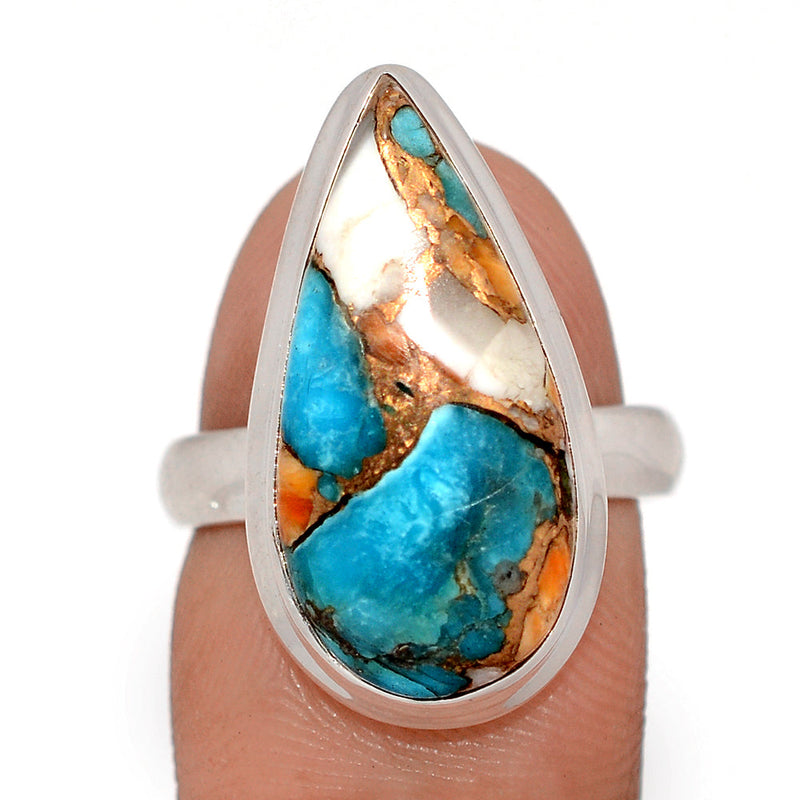Spiny Oyster Arizona Turquoise Ring - SOTR2081
