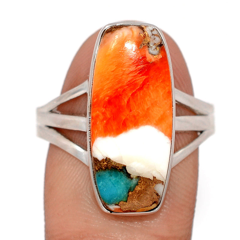 Spiny Oyster Arizona Turquoise Ring - SOTR2082
