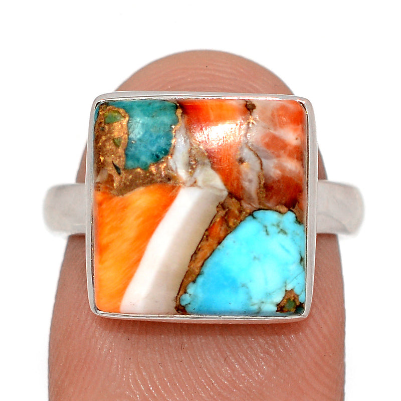 Spiny Oyster Arizona Turquoise Ring - SOTR2085