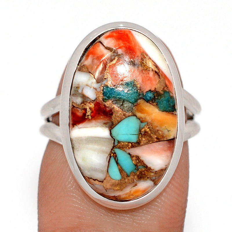 Spiny Oyster Arizona Turquoise Ring - SOTR2087