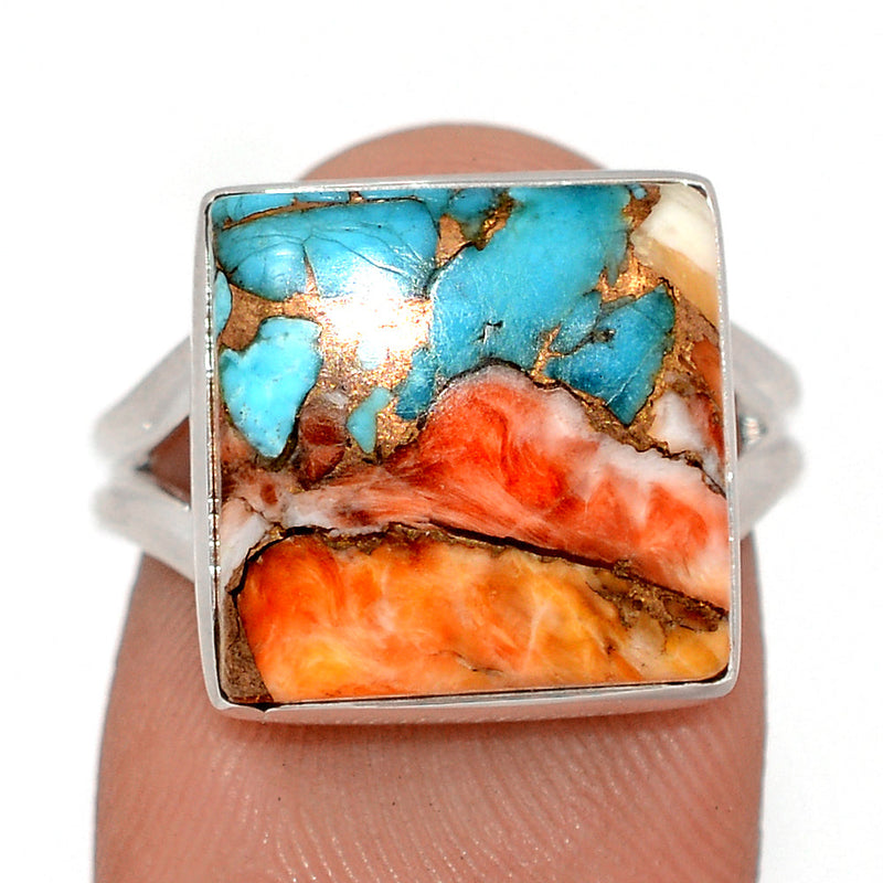 Spiny Oyster Arizona Turquoise Ring - SOTR2088