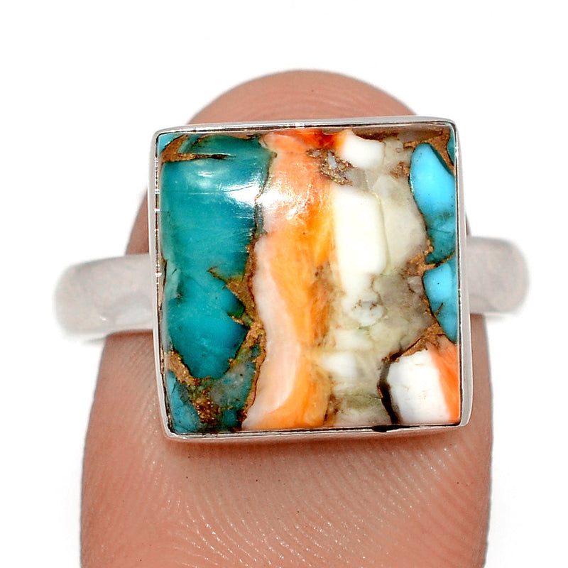 Spiny Oyster Arizona Turquoise Ring - SOTR2089