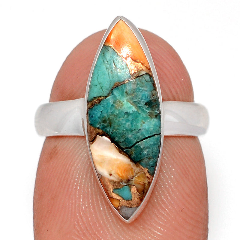 Spiny Oyster Arizona Turquoise Ring - SOTR2096