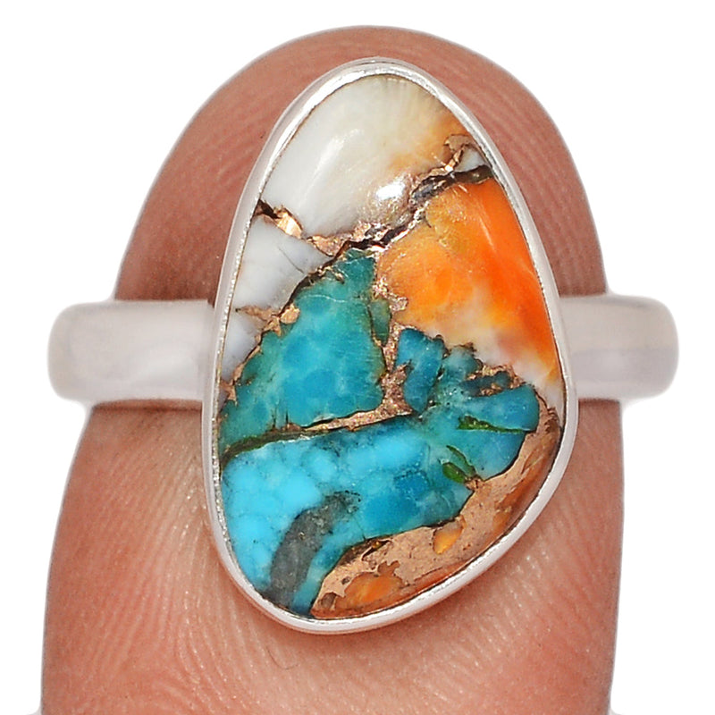 Spiny Oyster Arizona Turquoise Ring - SOTR2103