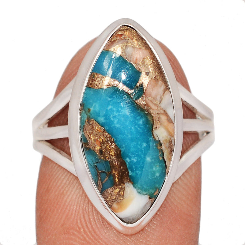 Spiny Oyster Arizona Turquoise Ring - SOTR2105