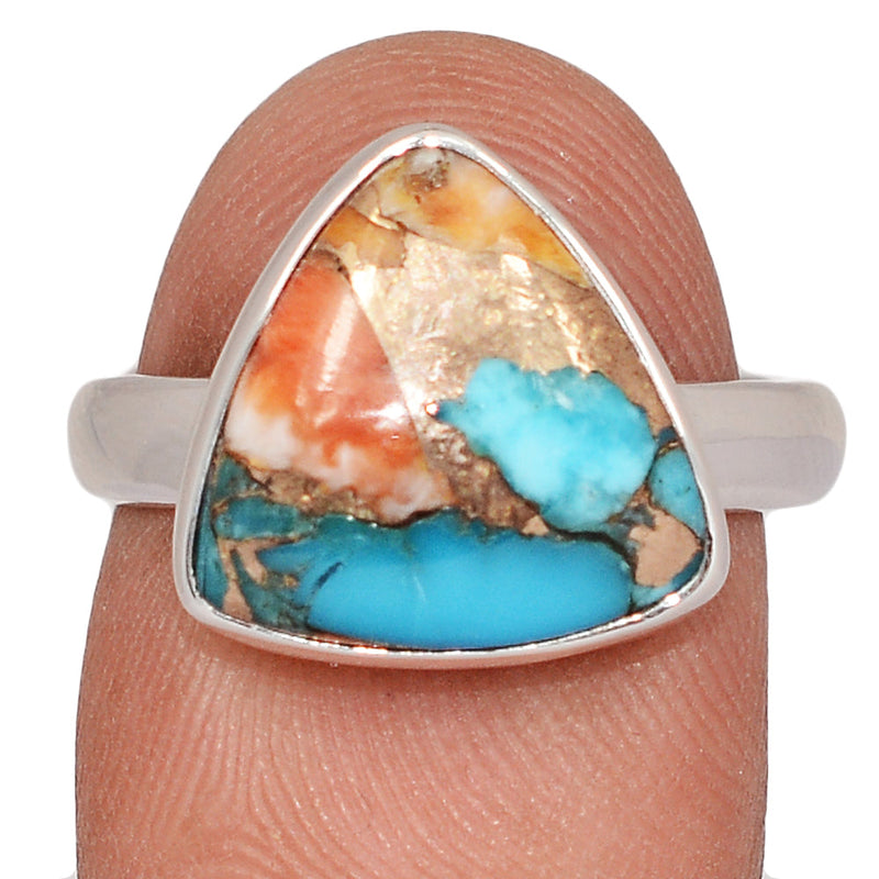 Spiny Oyster Arizona Turquoise Ring - SOTR2106