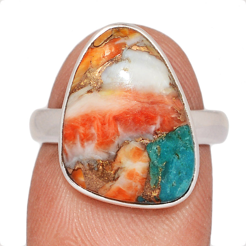 Spiny Oyster Arizona Turquoise Ring - SOTR2107