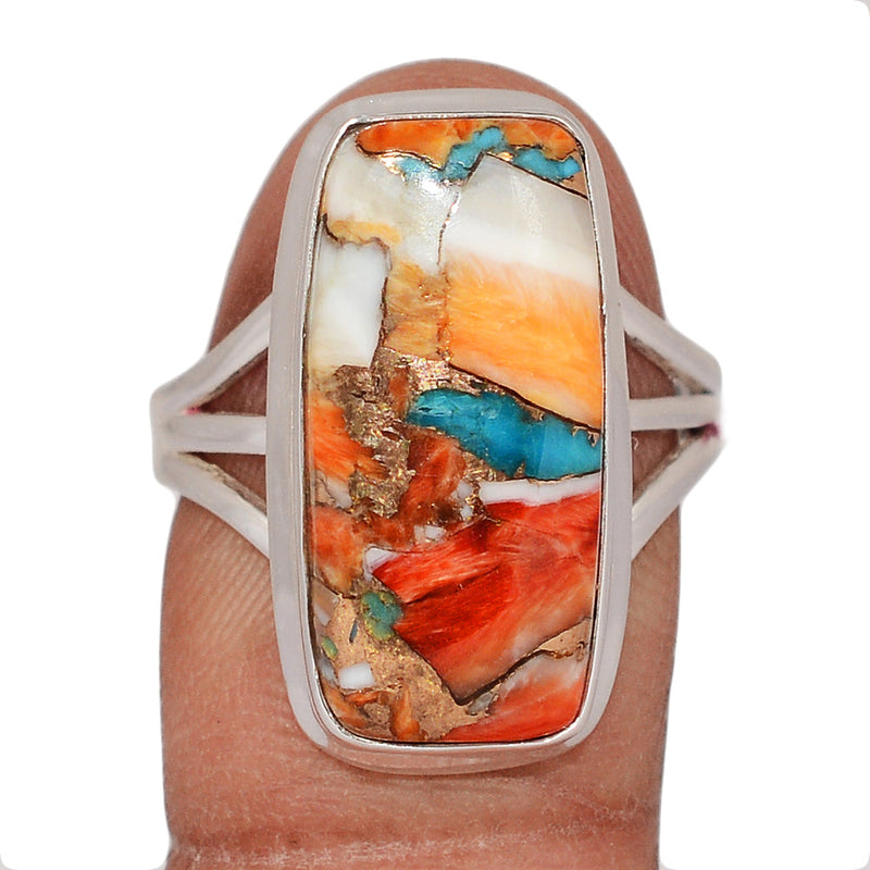 Spiny Oyster Arizona Turquoise Ring - SOTR2108