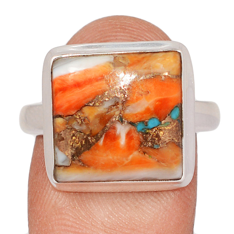 Spiny Oyster Arizona Turquoise Ring - SOTR2110