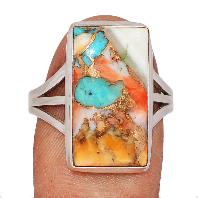 Spiny Oyster Arizona Turquoise Ring - SOTR2113