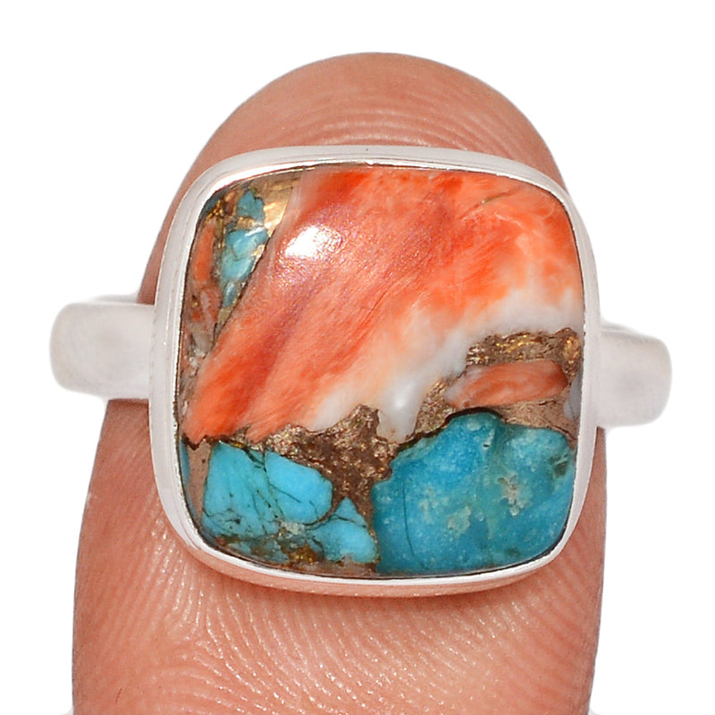 Spiny Oyster Arizona Turquoise Ring - SOTR2115