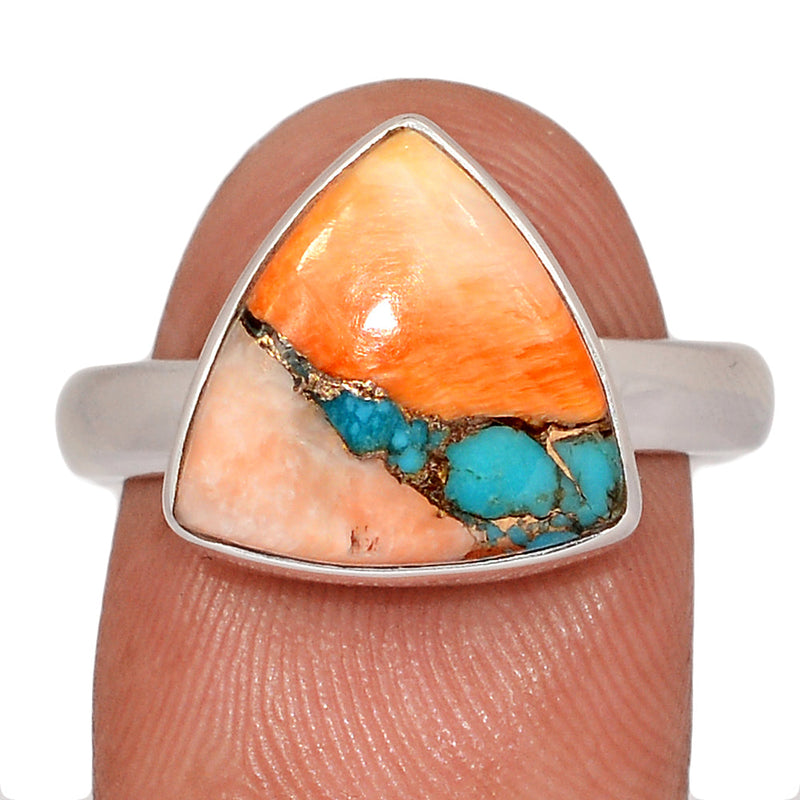 Spiny Oyster Arizona Turquoise Ring - SOTR2117