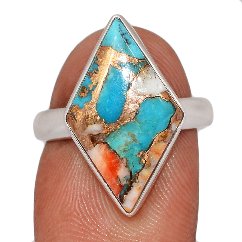 Spiny Oyster Arizona Turquoise Ring - SOTR2121